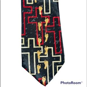 Religious Tie with Crosses
